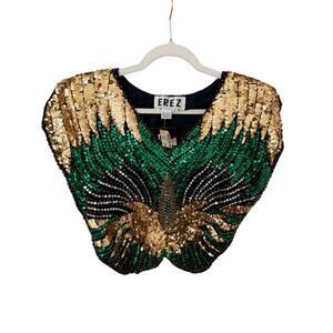 Vintage Erez Sequin Butterfly Top (Deadstock)